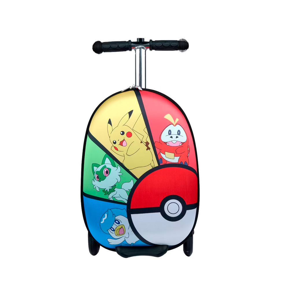 POKEMON KIDS HARDSIDE CARRY ON SCOOTER SUITCASE - 1