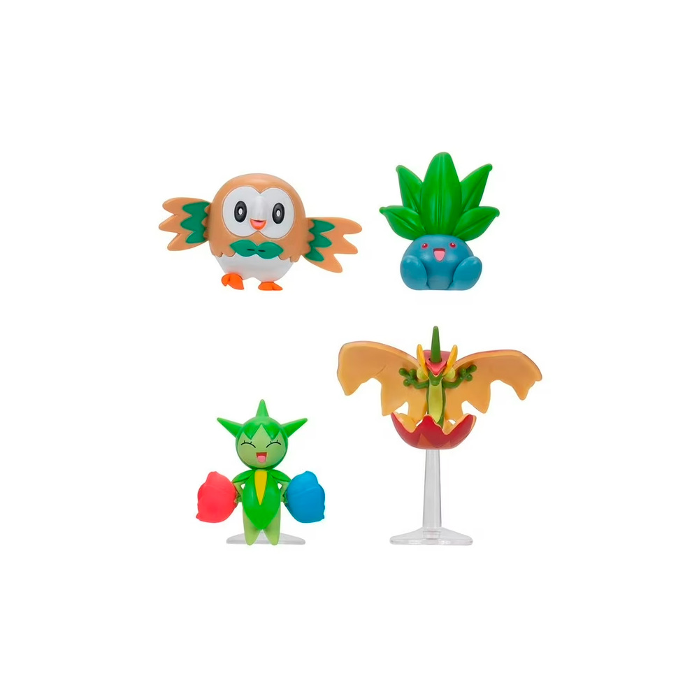 POKEMON JAZWARES PACK 4 UNIDADES TIPO PLANTA - 2