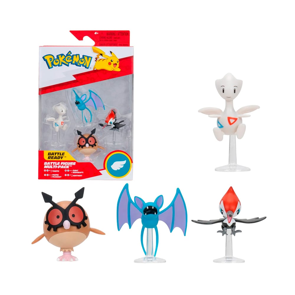 POKEMON JAZWARES PACK 4 UNIDADES TIPO AIRE - 1