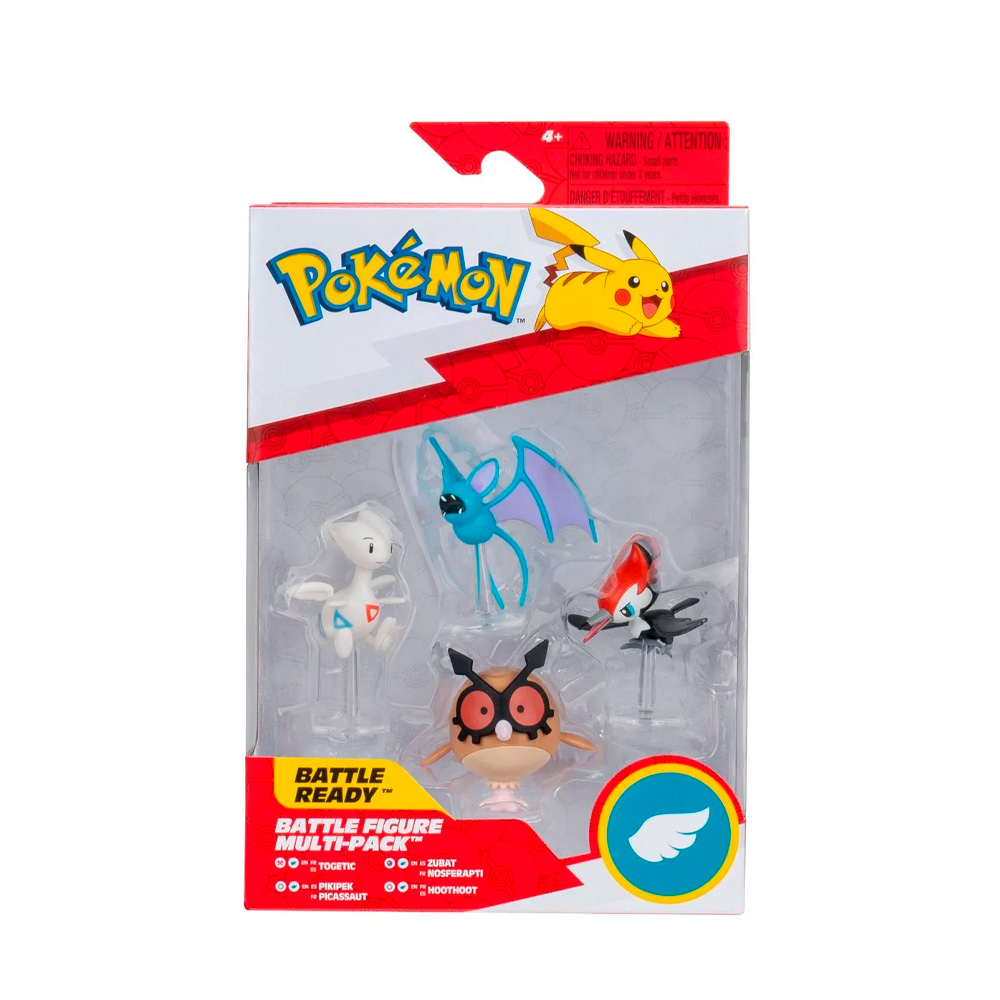 POKEMON JAZWARES PACK 4 UNIDADES TIPO AIRE - 3