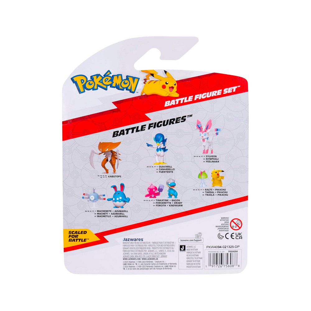 POKEMON JAZWARES PACK 3 UNIDADES KABUTO TEAM - 4