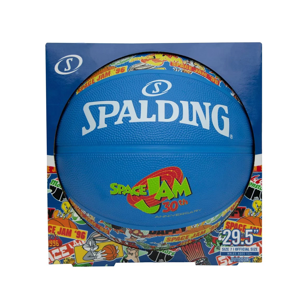 PELOTA DE BASKETBALL SPALDING SPACE JAM RUBBER 29 5 - 5