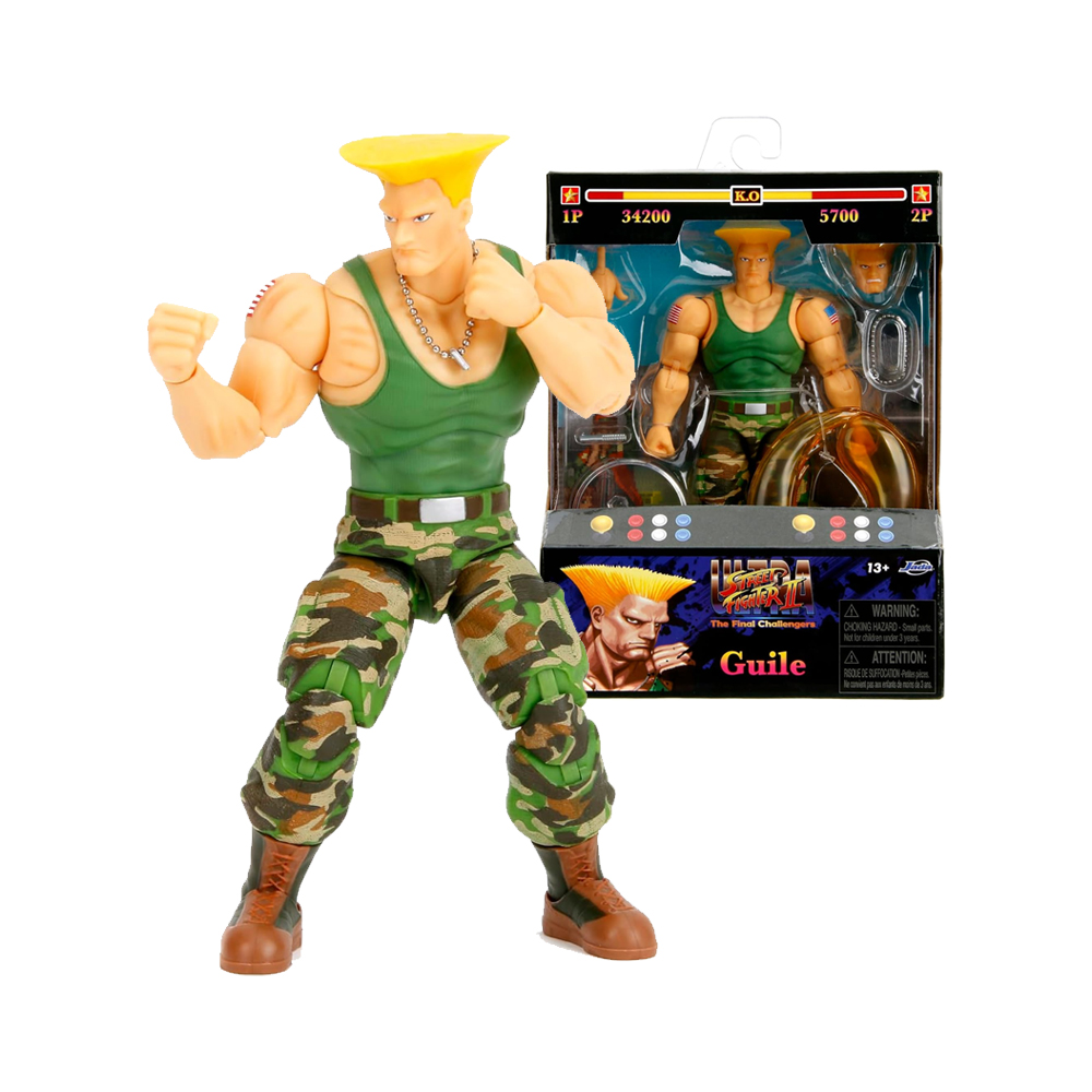 FIGURA DE COLECCION JADA STREET FIGHTER II GUILE - 1