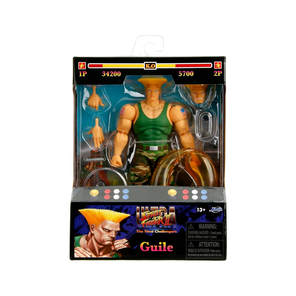 FIGURA DE COLECCION JADA STREET FIGHTER II GUILE - 6