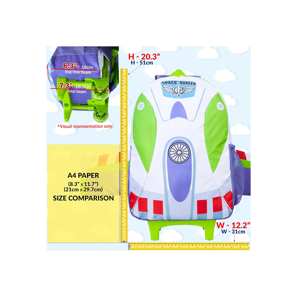 MALETA DE MANO DISNEY TOY STORY 2 EN 1 BUZZ LIGHTYEAR 45 CM - 2