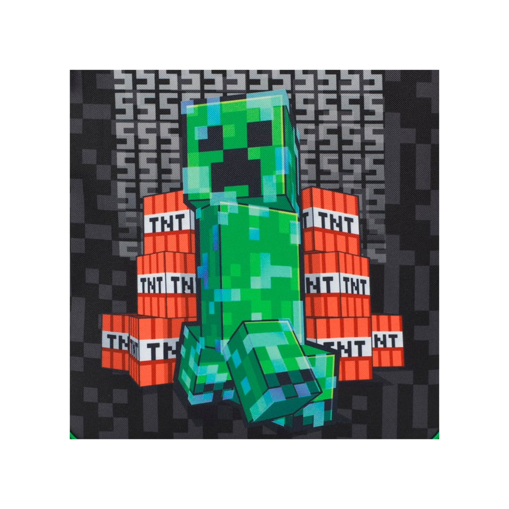 BIOWORLD MINECRAFT CREEPER TNT BLACK PILOT CASE - 5