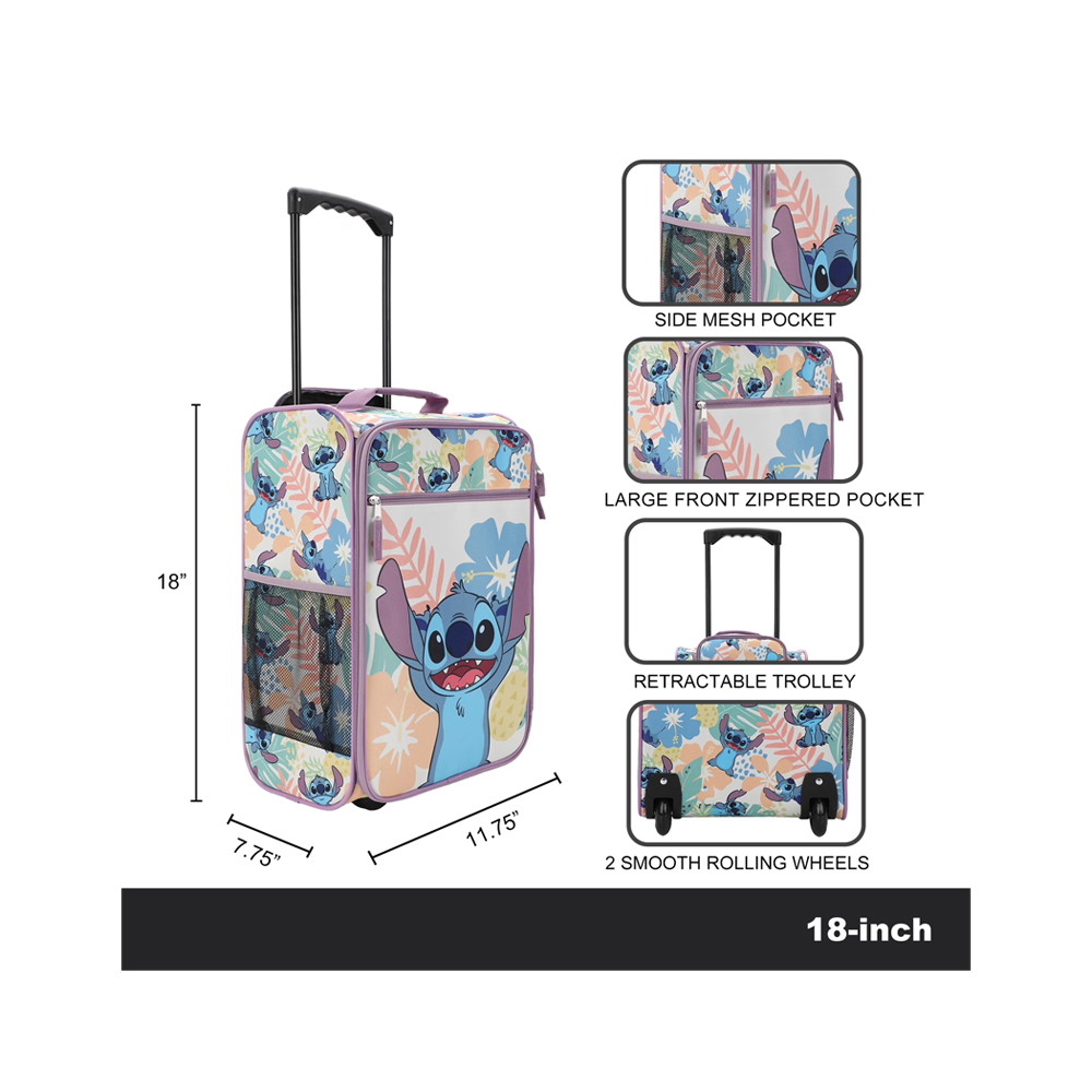 BIOWORLD STITCH TROPICAL FRUIT FLOWERS YOUTH PILOT CASE - 5