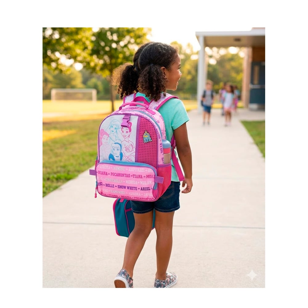 MOCHILA DISNEY PRINCESAS PINK USA - 2