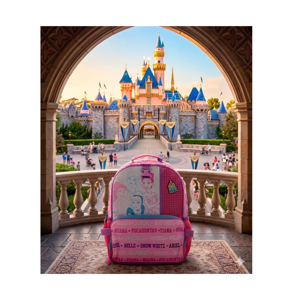 MOCHILA DISNEY PRINCESAS PINK USA - 3