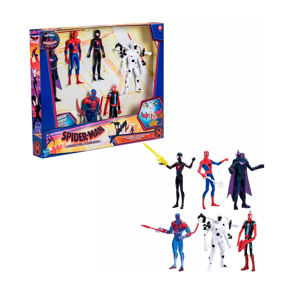 MARVEL SPIDER MAN ULTIMATE SHOWDOWN ACTION SET 6 FIGURAS - 1