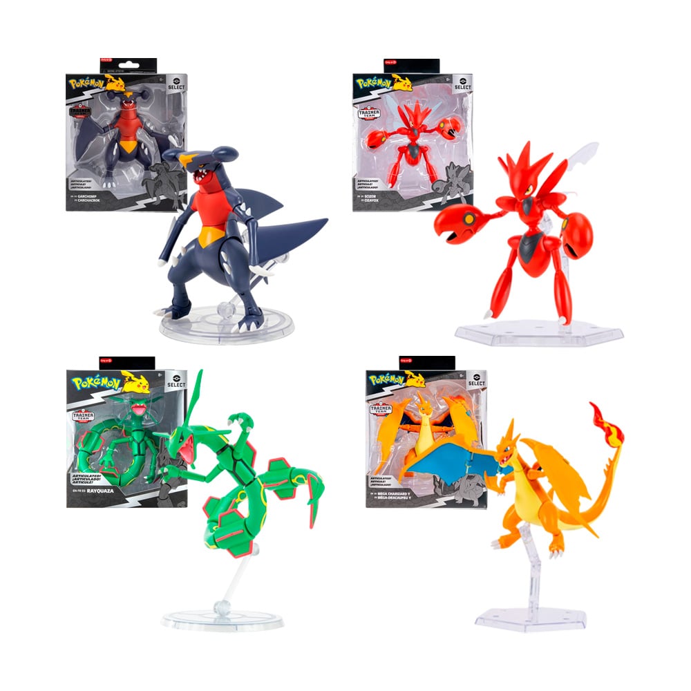 POKEMON SELECT SET GARCHOMP SCIZOR RAYQUAZA MEGA CHARIZARD Y - 1
