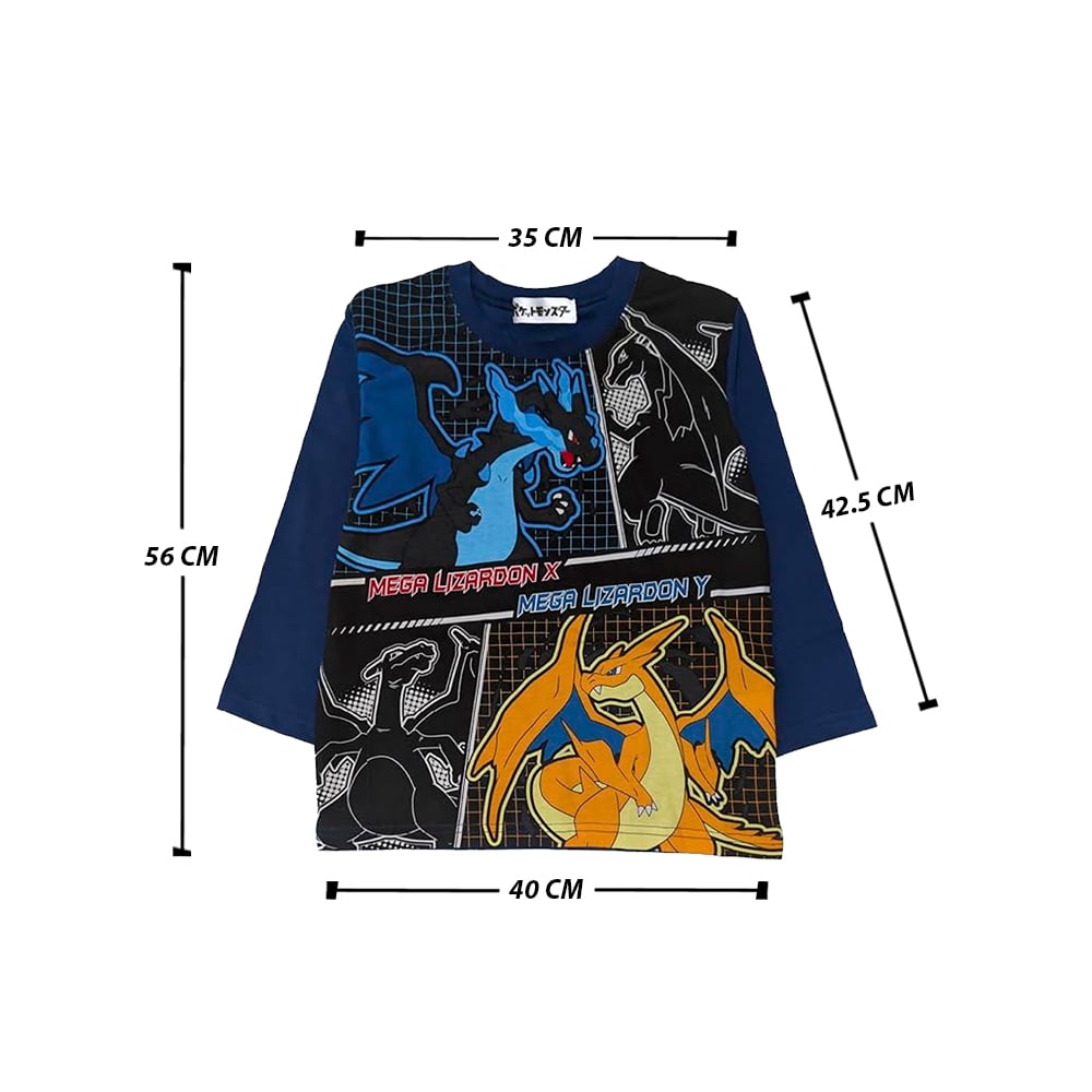 POKEMON CONJUNTO UNISEX NIÑOS PIJAMA SET MODELO B TALLA 8 - 2