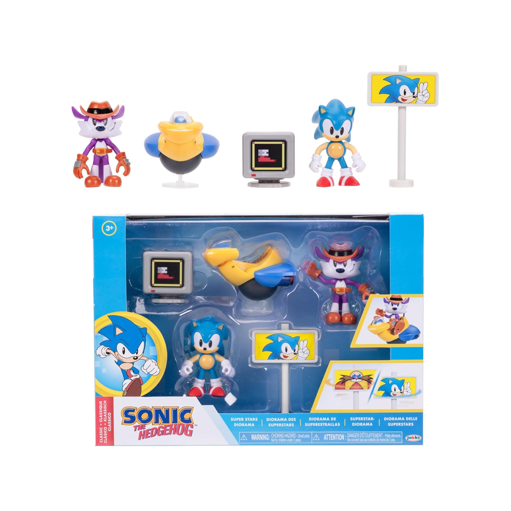 SONIC THE HEDGEHOG SET FIGURAS DIORAMA - 1