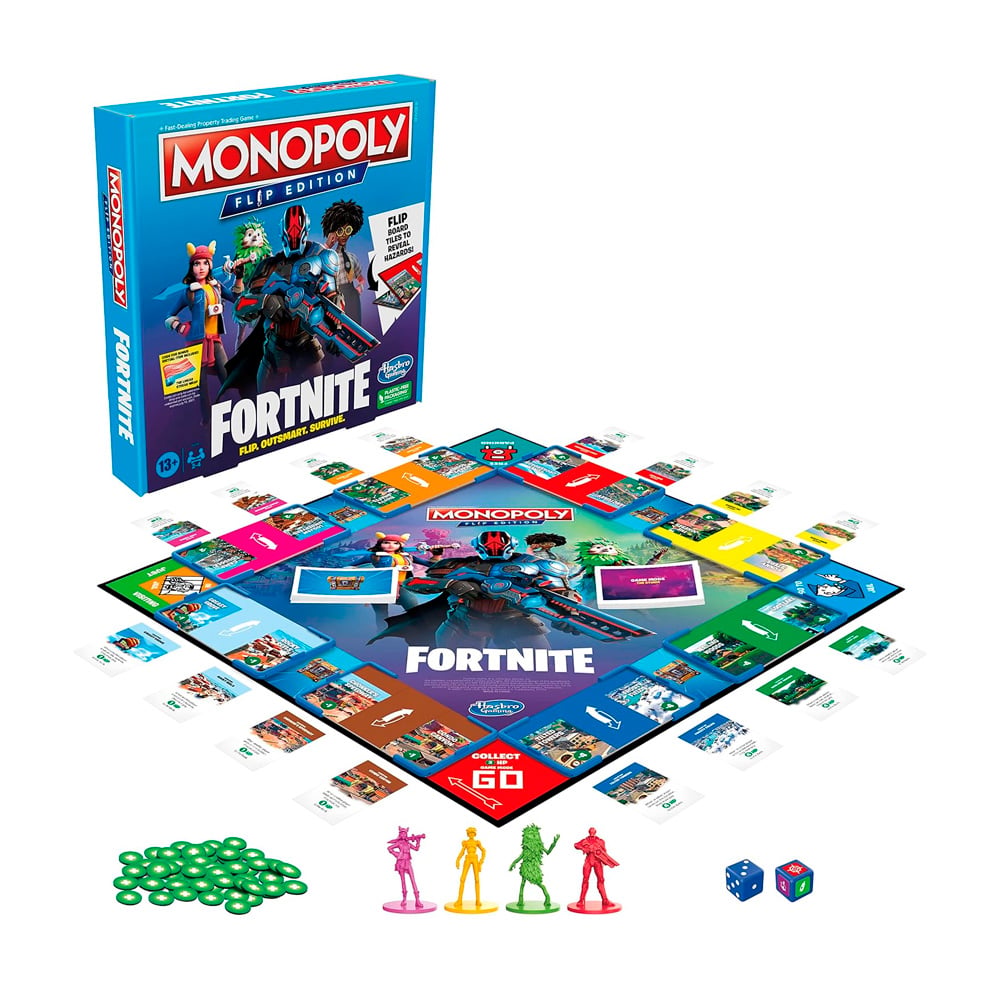 MONOPOLY FORTNITE FLIP EDITION BOARD GAME USA - 2