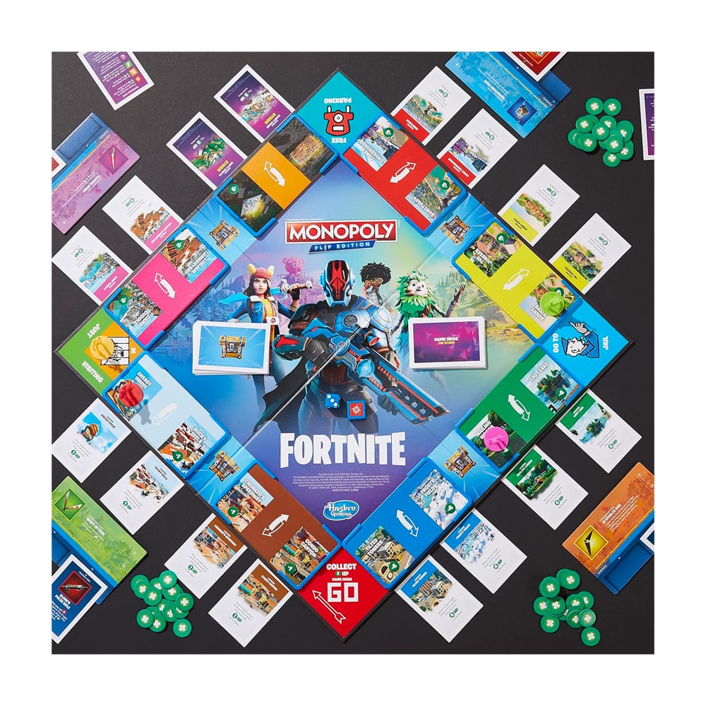 MONOPOLY FORTNITE FLIP EDITION BOARD GAME USA - 3