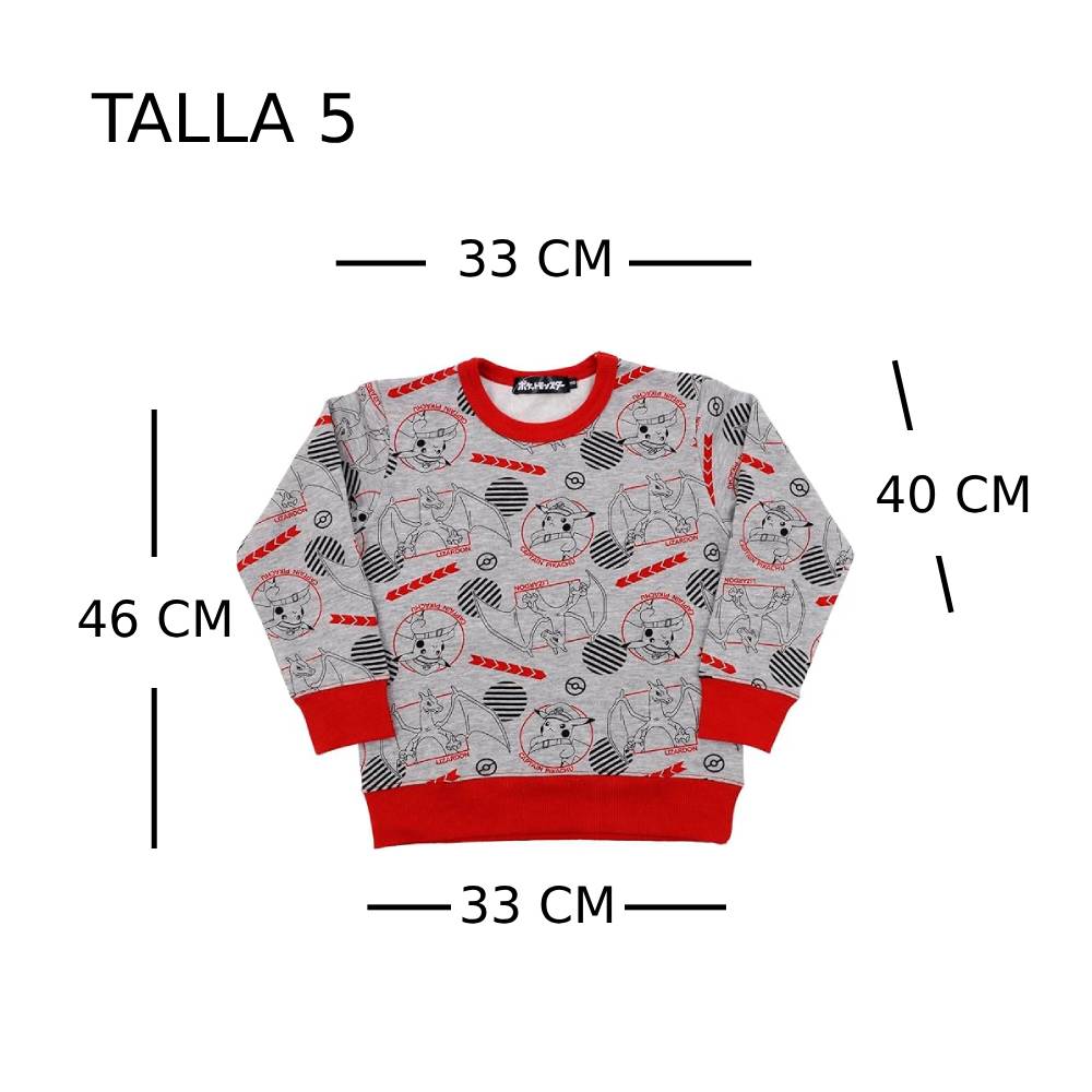 POKEMON JAPON KIDS CHOMPA CAPITAN PIKACHU RED TALLA 5 - 2