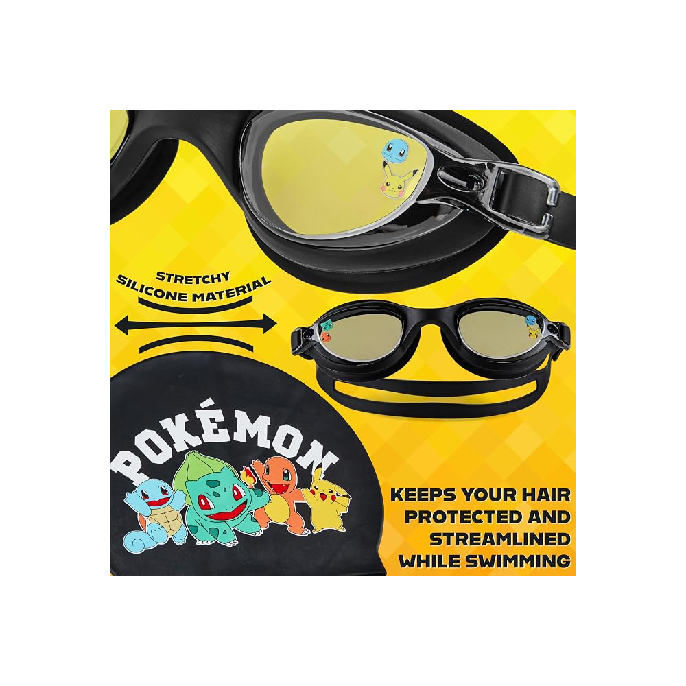 POKEMON GORRA Y LENTES PISCINA 4 A 12 AÑOS - 4