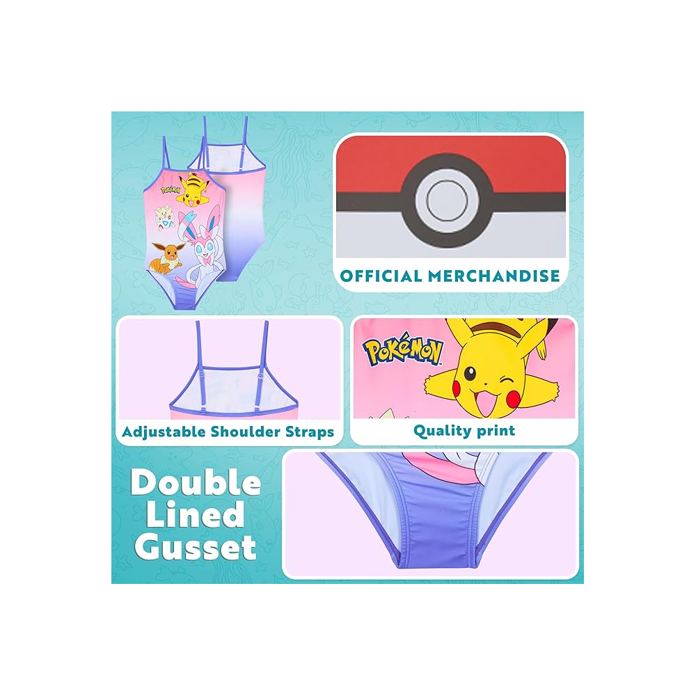POKEMON ROPA DE BAÑO NIÑA SYLVEON TALLA 11 12 - 6
