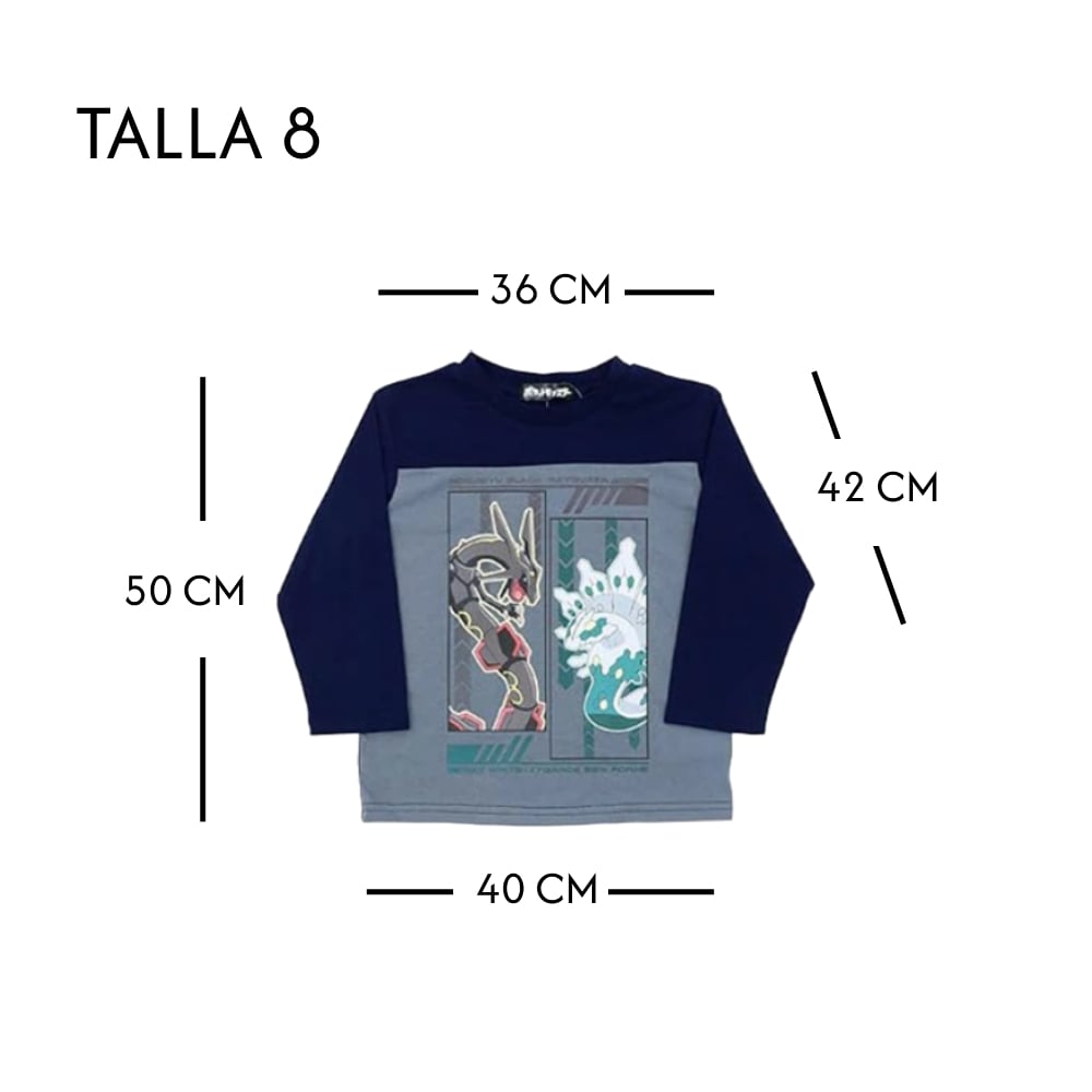 POKEMON JAPON UNISEX KIDS CONJUNTO RAYQUAZA TALLA 8 NAVY - 2