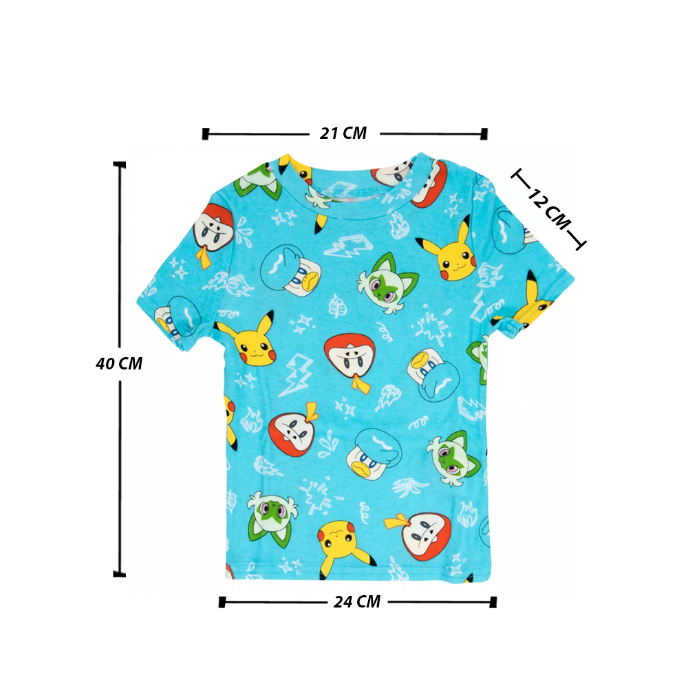 POKEMON PIJAMA SET FIRE ELECTRIC GRASS TALLA 4 - 4