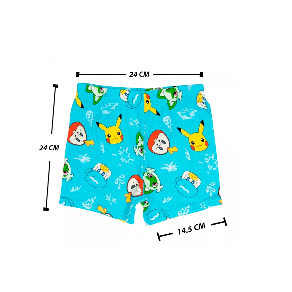 POKEMON PIJAMA SET FIRE ELECTRIC GRASS TALLA 4 - 5