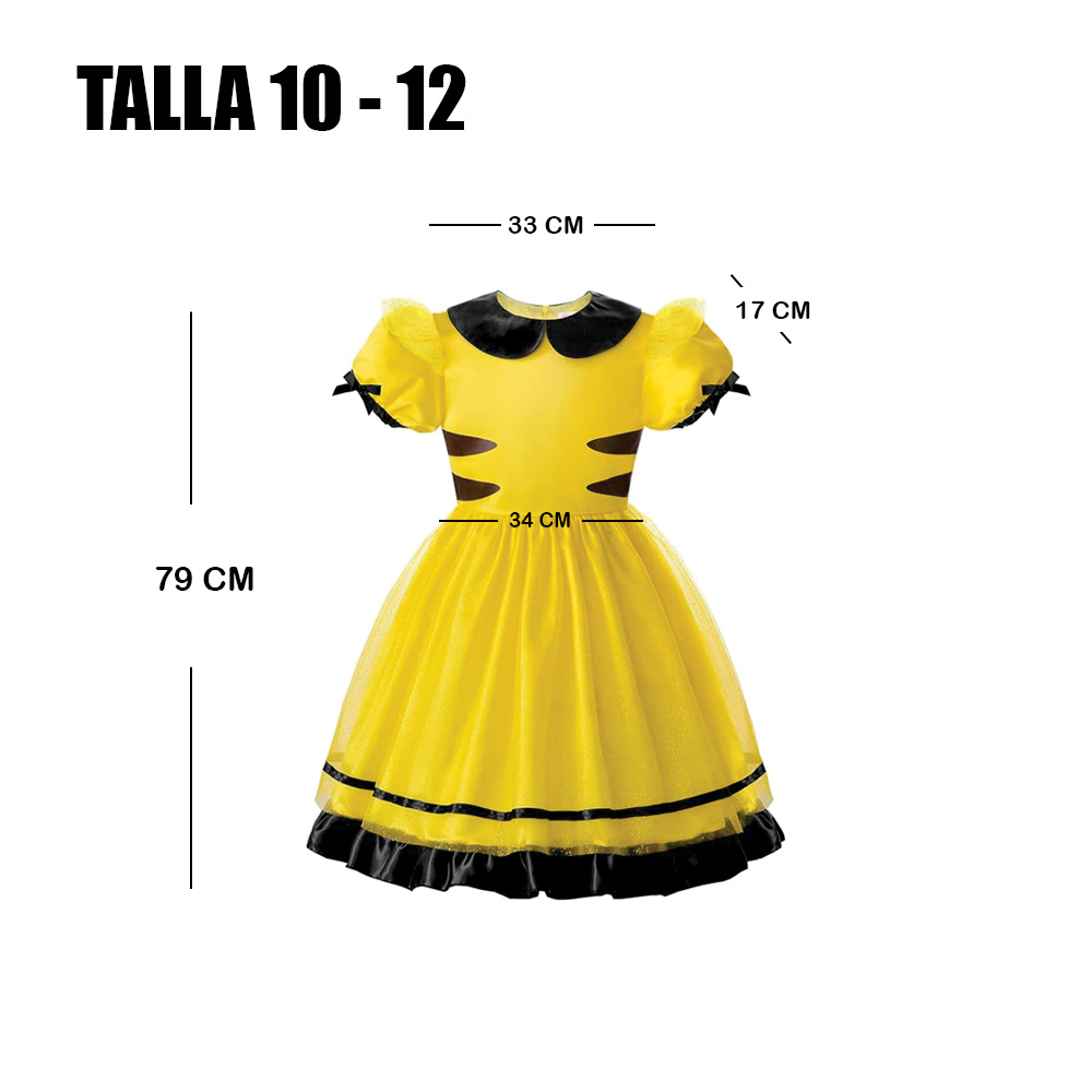 POKEMON COSPLAY PIKACHU NIÑA TALLA 10 12 - 2