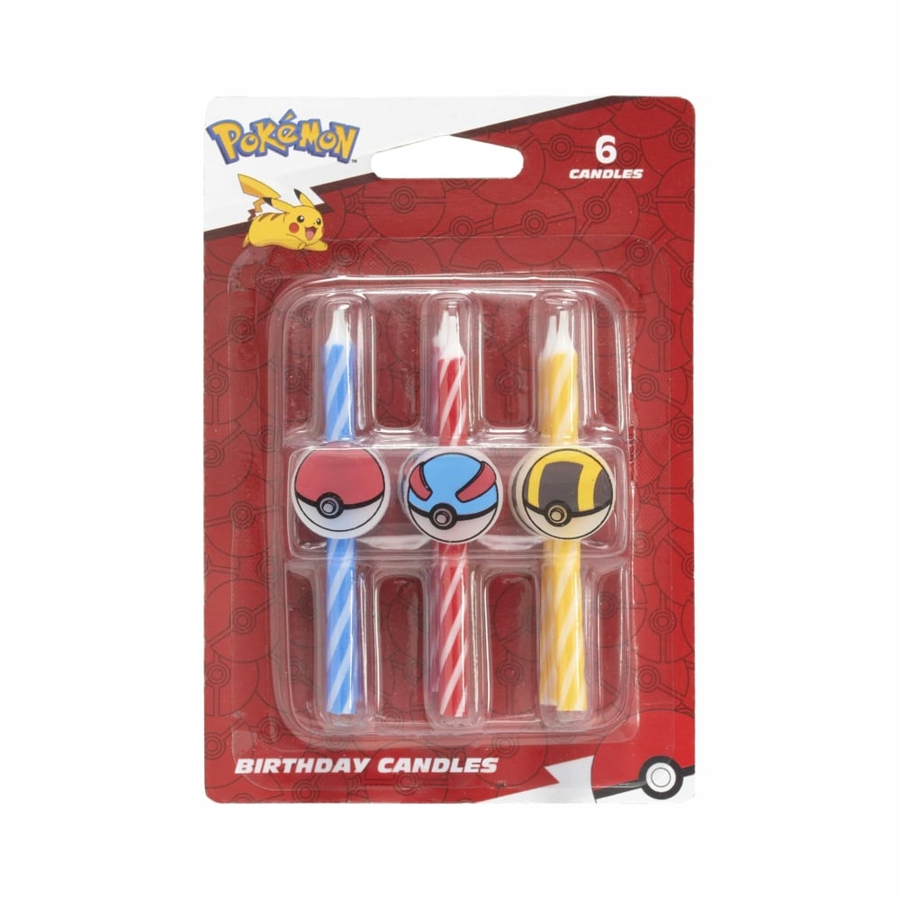 POKEMON VELAS HAPPY BIRTHDAY PACK 6 UNIDADES - 1