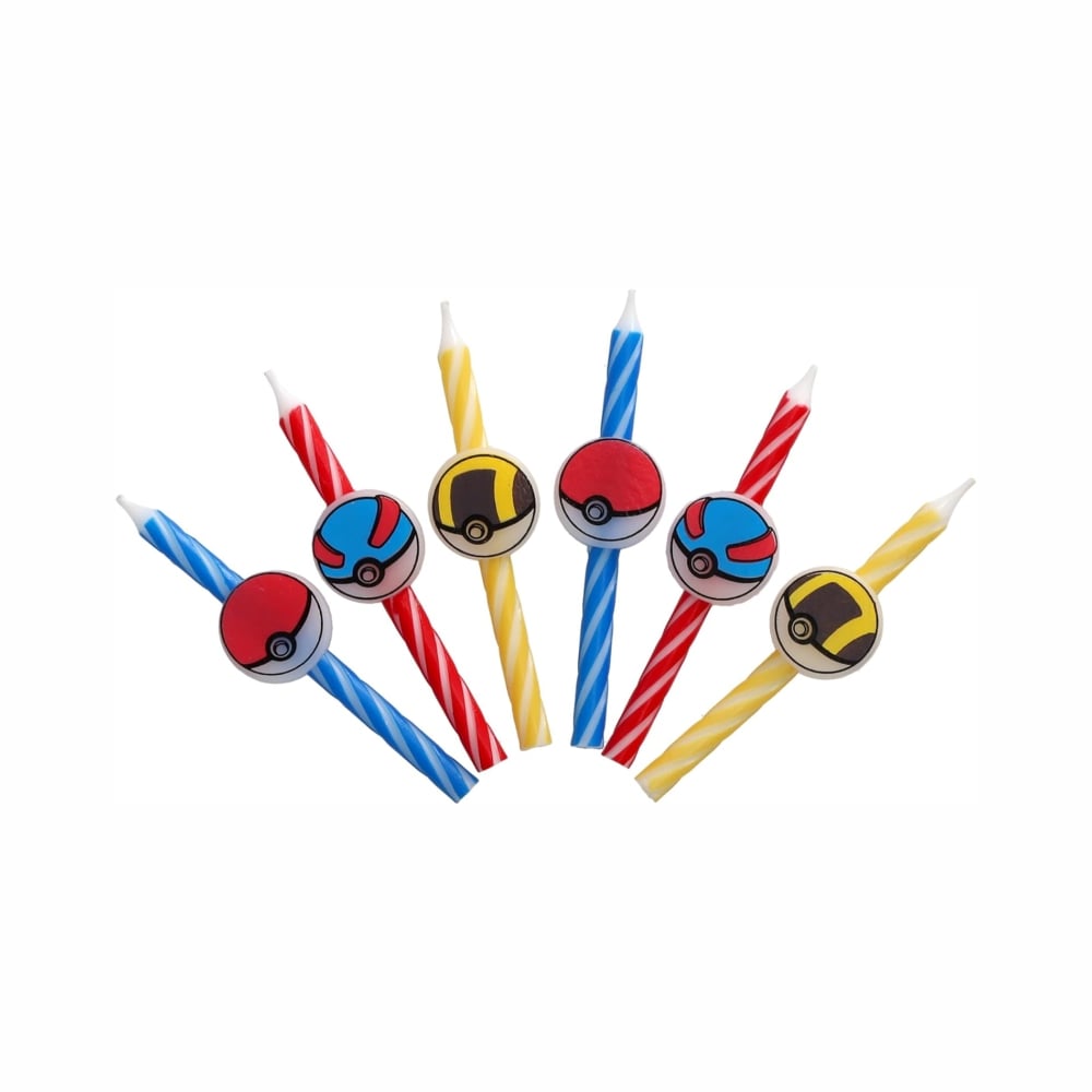 POKEMON VELAS HAPPY BIRTHDAY PACK 6 UNIDADES - 3