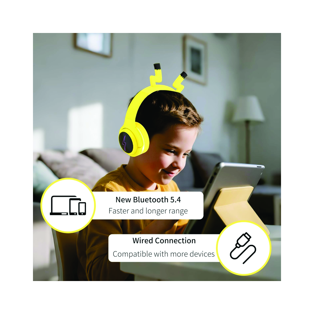 PKMN AURICULARES INALAMBRICOS CON LUCES LED DE 7 COLORES - 4