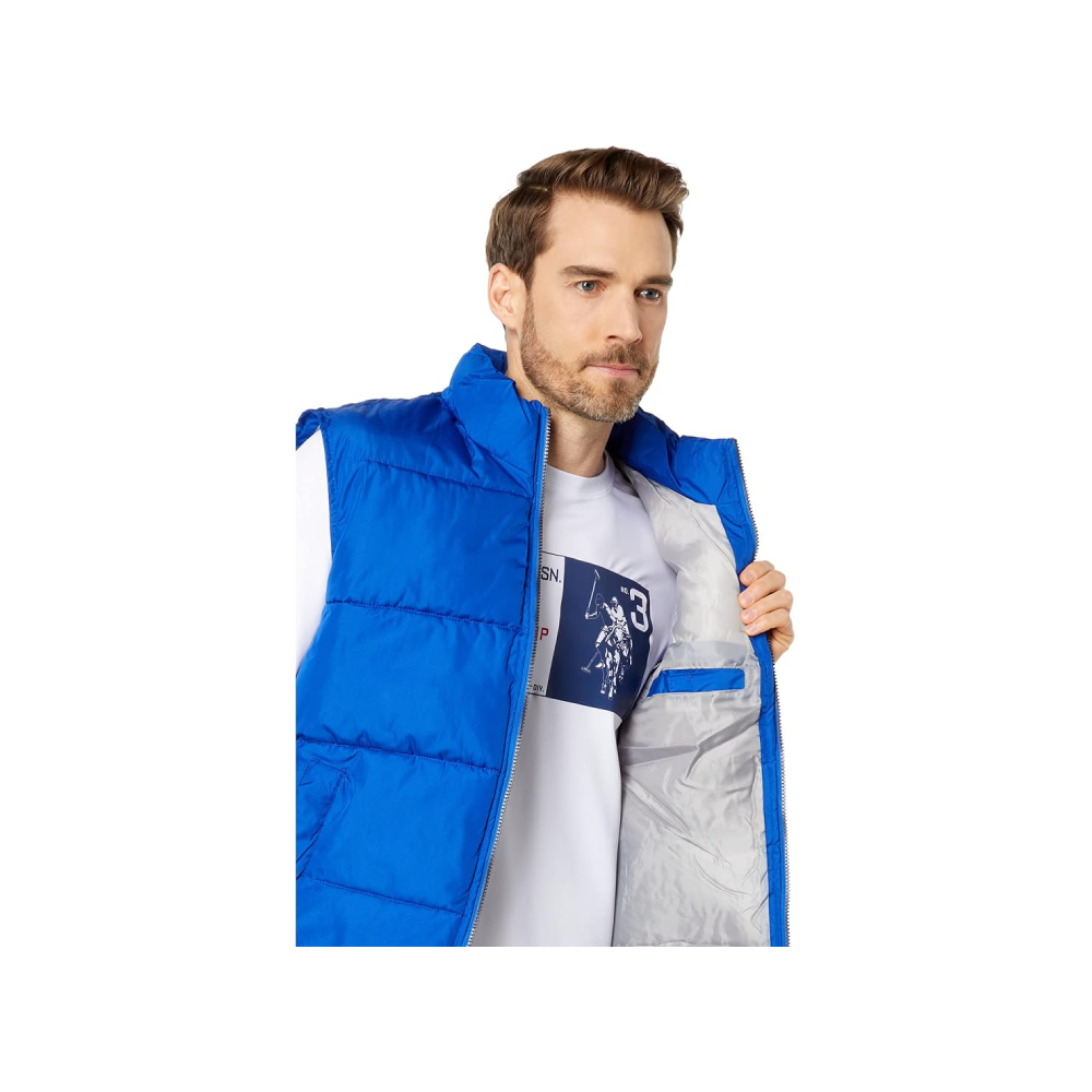 CHALECO US POLO ASSN HOMBRE TALLA M AZUL - 4