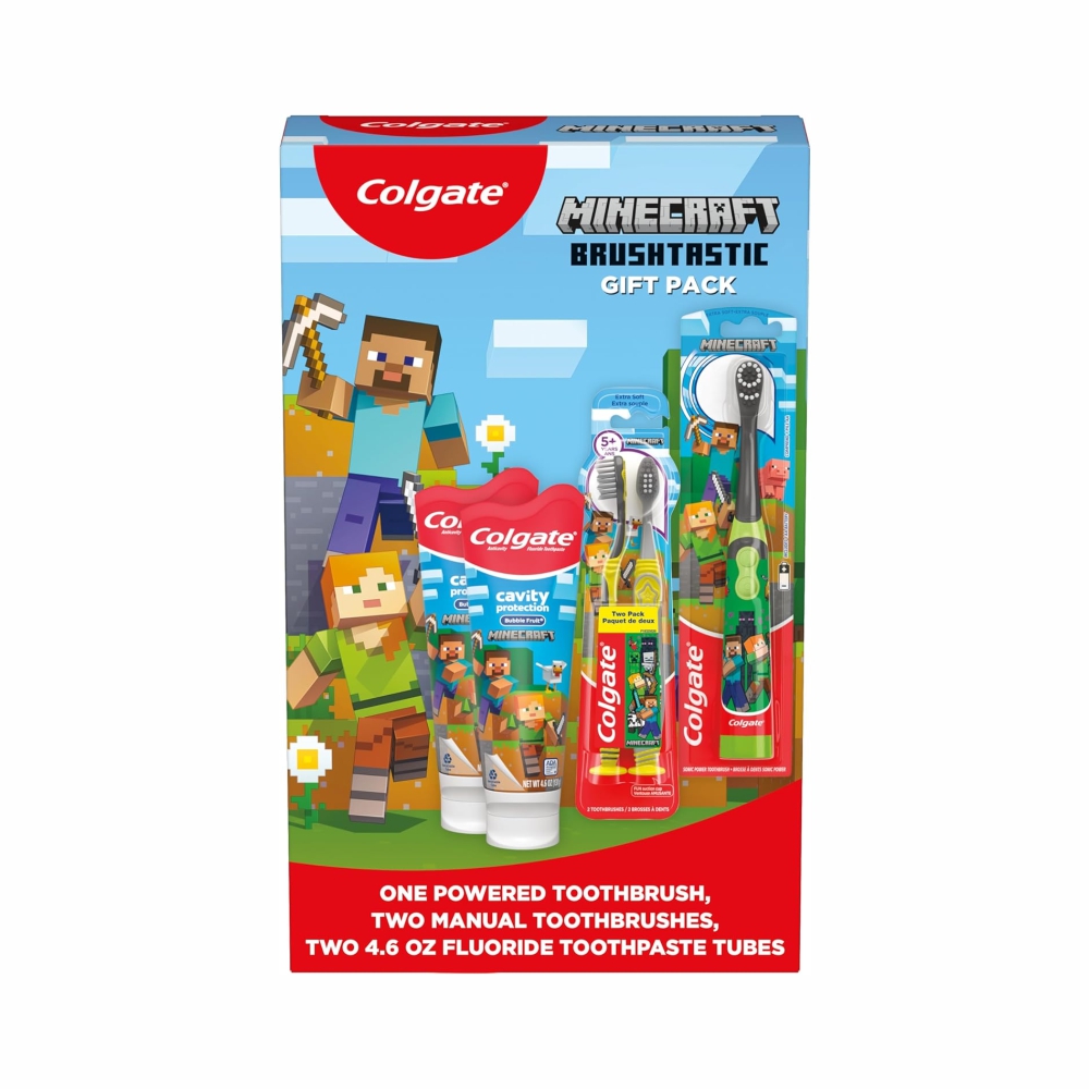 COLGATE MINECRAFT SET CEPILLO DE DIENTES Y PASTA INFANTIL - 1