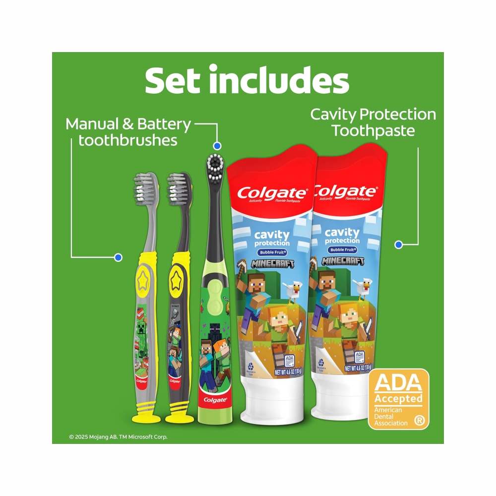 COLGATE MINECRAFT SET CEPILLO DE DIENTES Y PASTA INFANTIL - 2