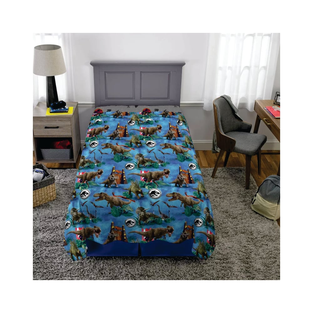JUEGO DE CAMA JURASSIC WORLD EXCLUSIVO USA 1 5 PLAZA - 3