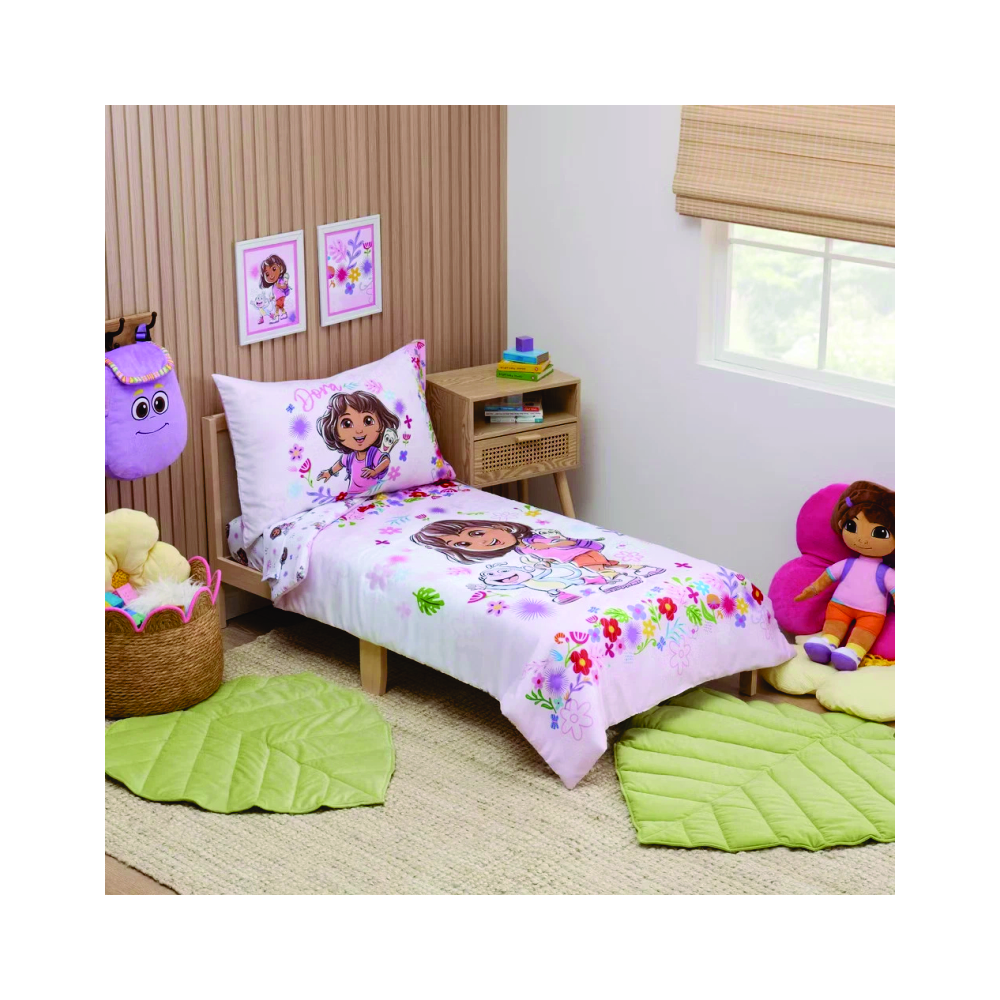 JUEGO DE CAMA INFANTIL DE 4 PIEZAS DORA PINK 1 PLAZA - 2