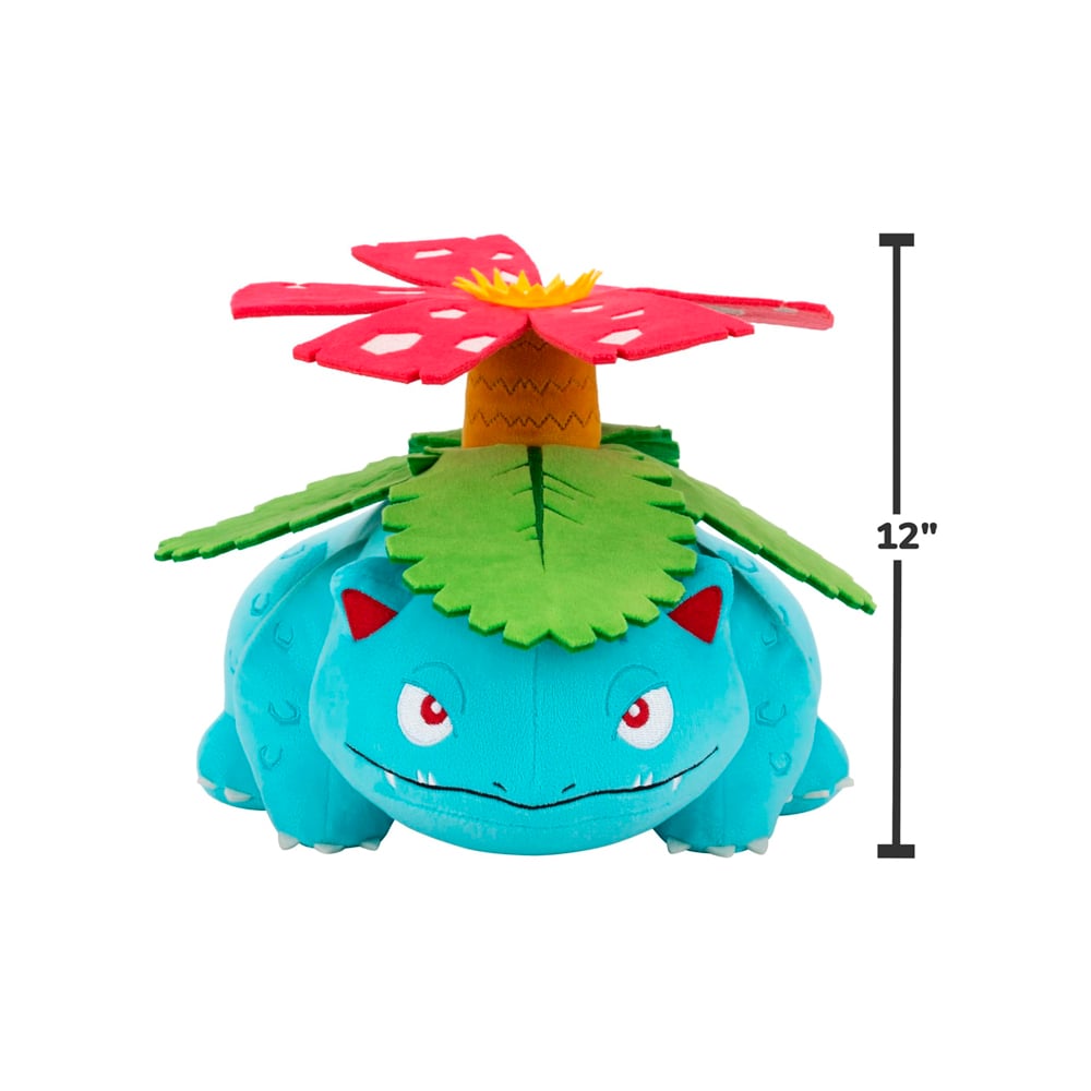 POKEMON PELUCHE VENUSAUR 31CM JAZWARES OFICIAL - 2