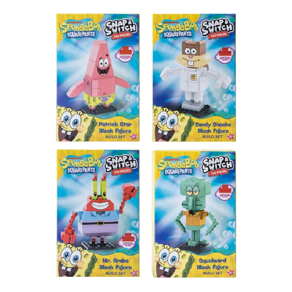 BOB ESPONJA SNAP SWITCH SET 4 UNIDADES PACK - 3