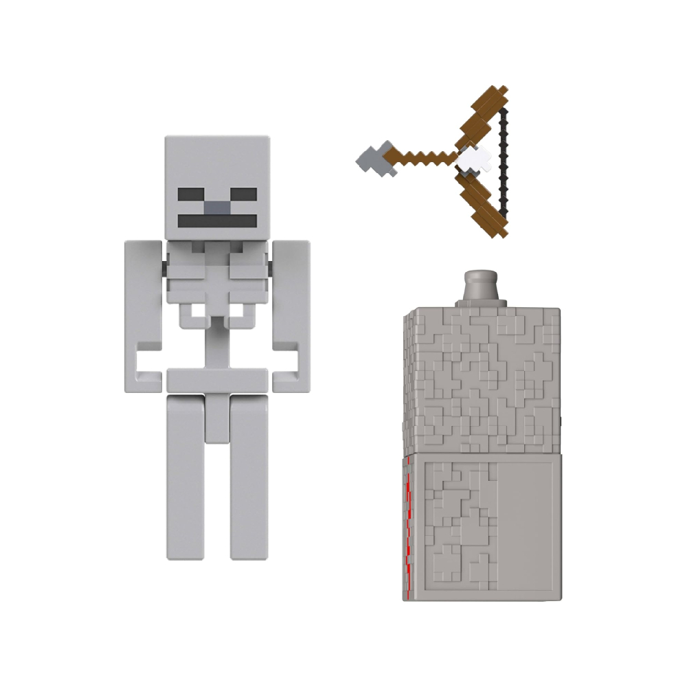 MATTEL MINECRAFT SET SKELETON AND VILLAGE RAID PACK - 3