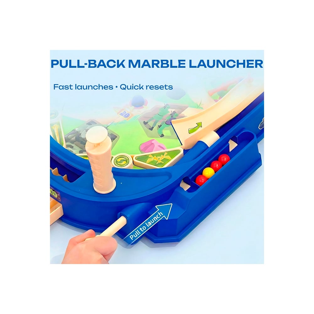 BATTLE PINBALL MACHINE TABLETOP ARCADE GAME - 4