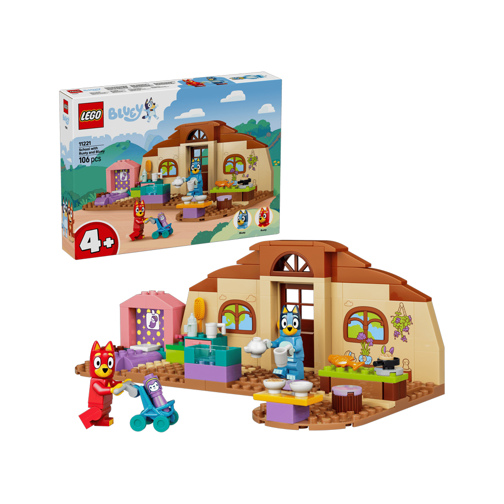 LEGO BLUEY SCHOOL WITH RUSTY AND BLUEY 11221 - 1