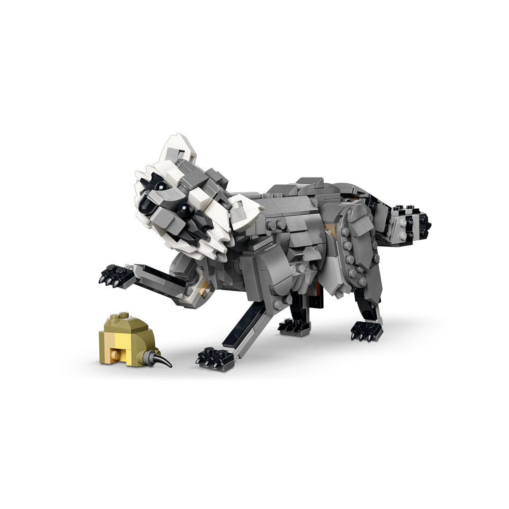 LEGO CREATOR 3 IN 1 FOREST ANIMALS GRAY WOLF 31393 - 4