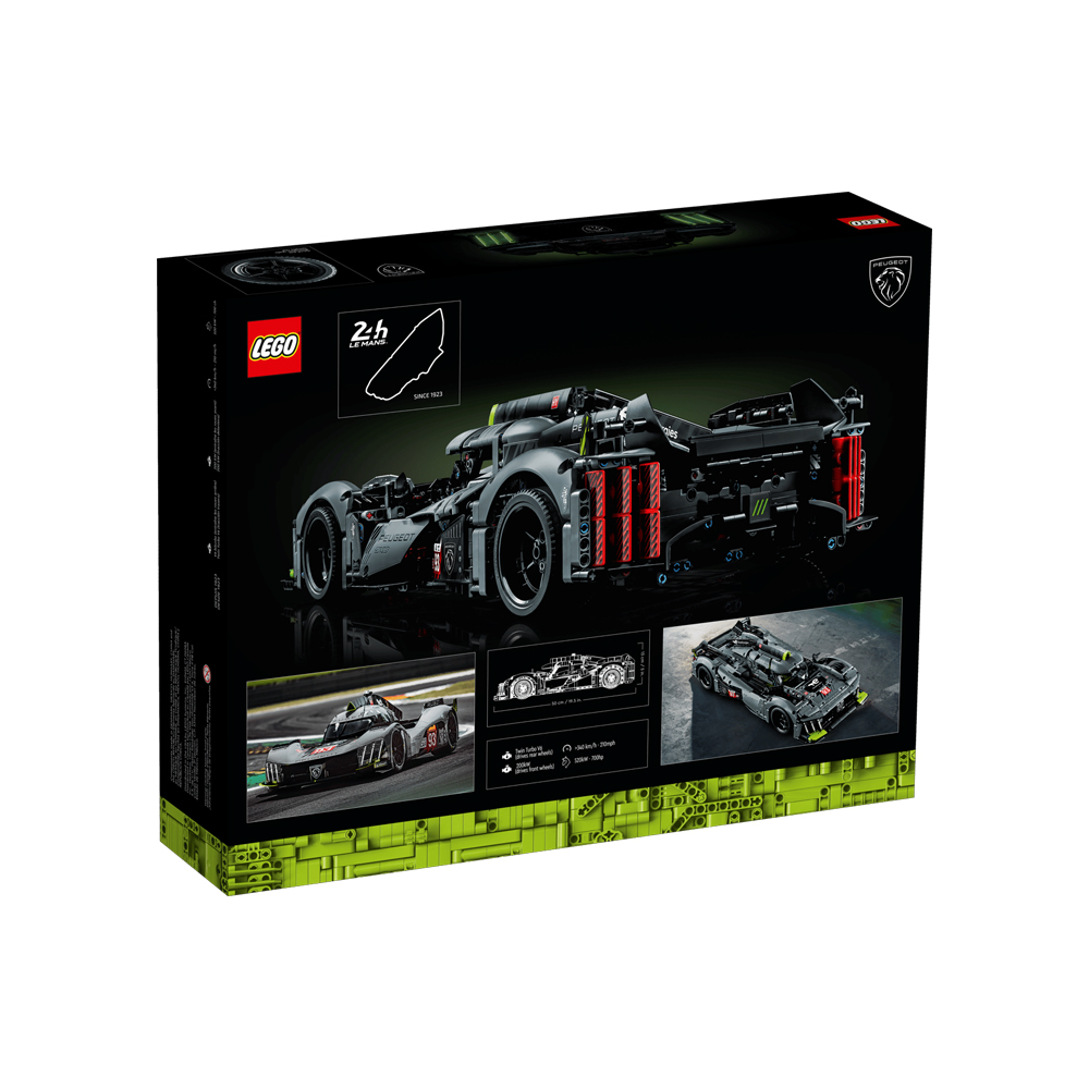 LEGO TECHNIC PEUGEOT 9X8 24H LE MANS HYBRID HYPERCAR 42156 - 5