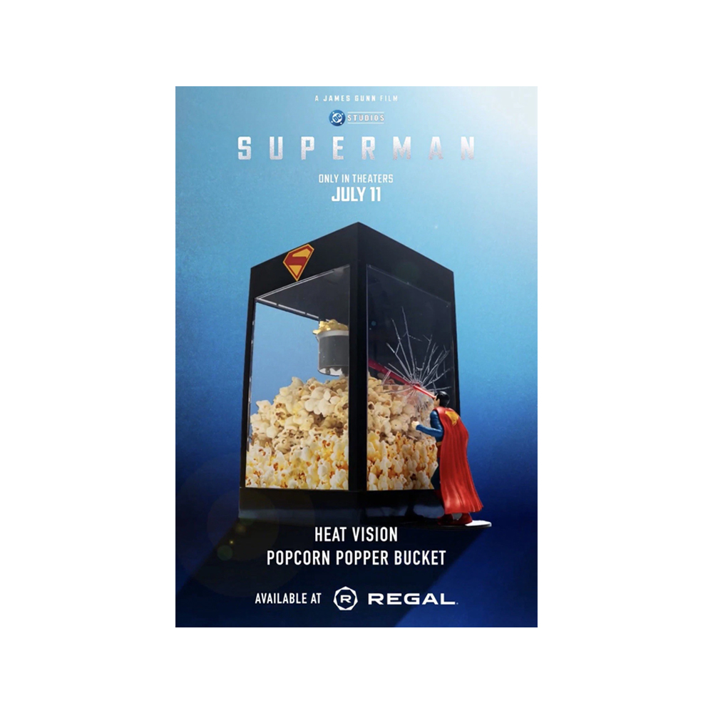 POPCORN BUCKET CON LUCES SUPERMAN PELICULA OFICIAL CINE - 5
