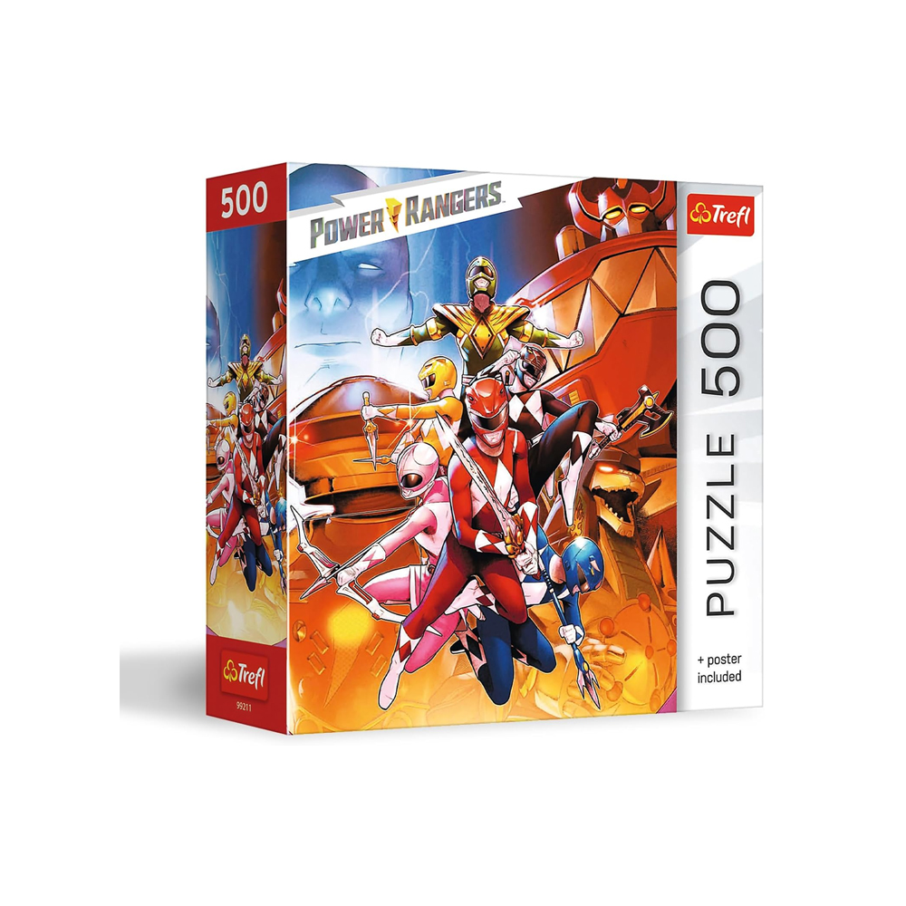ROMPECABEZA POWER RANGERS 500 PIEZAS TREFL MODELO D - 1