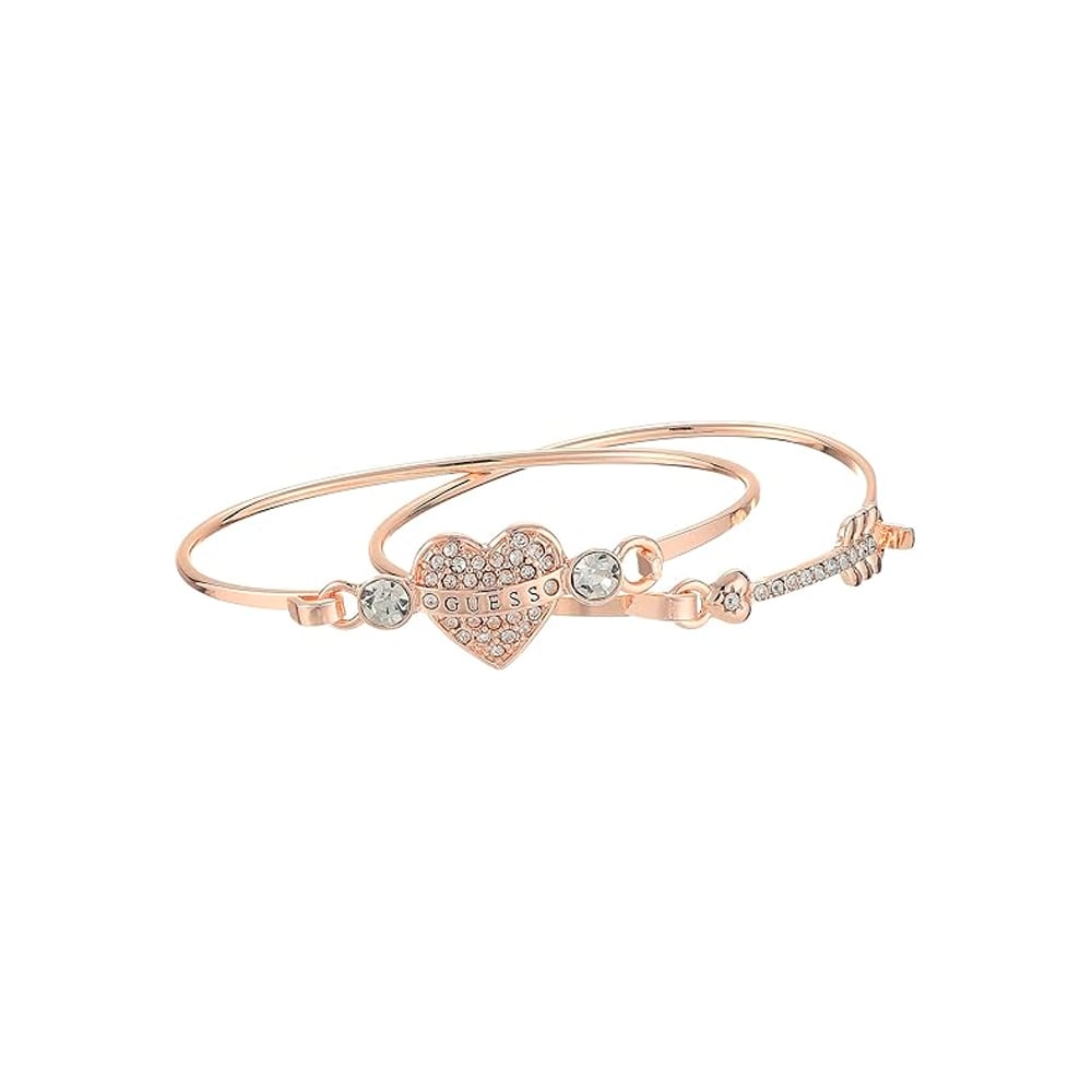 BRAZALETE DOBLE DE MUJER GUESS ORO ROSA - 1