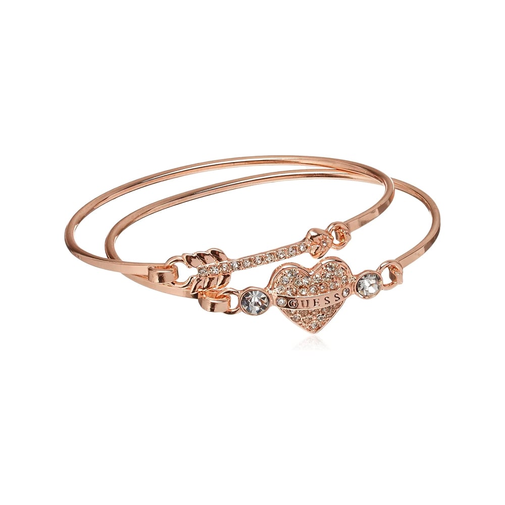 BRAZALETE DOBLE DE MUJER GUESS ORO ROSA - 2