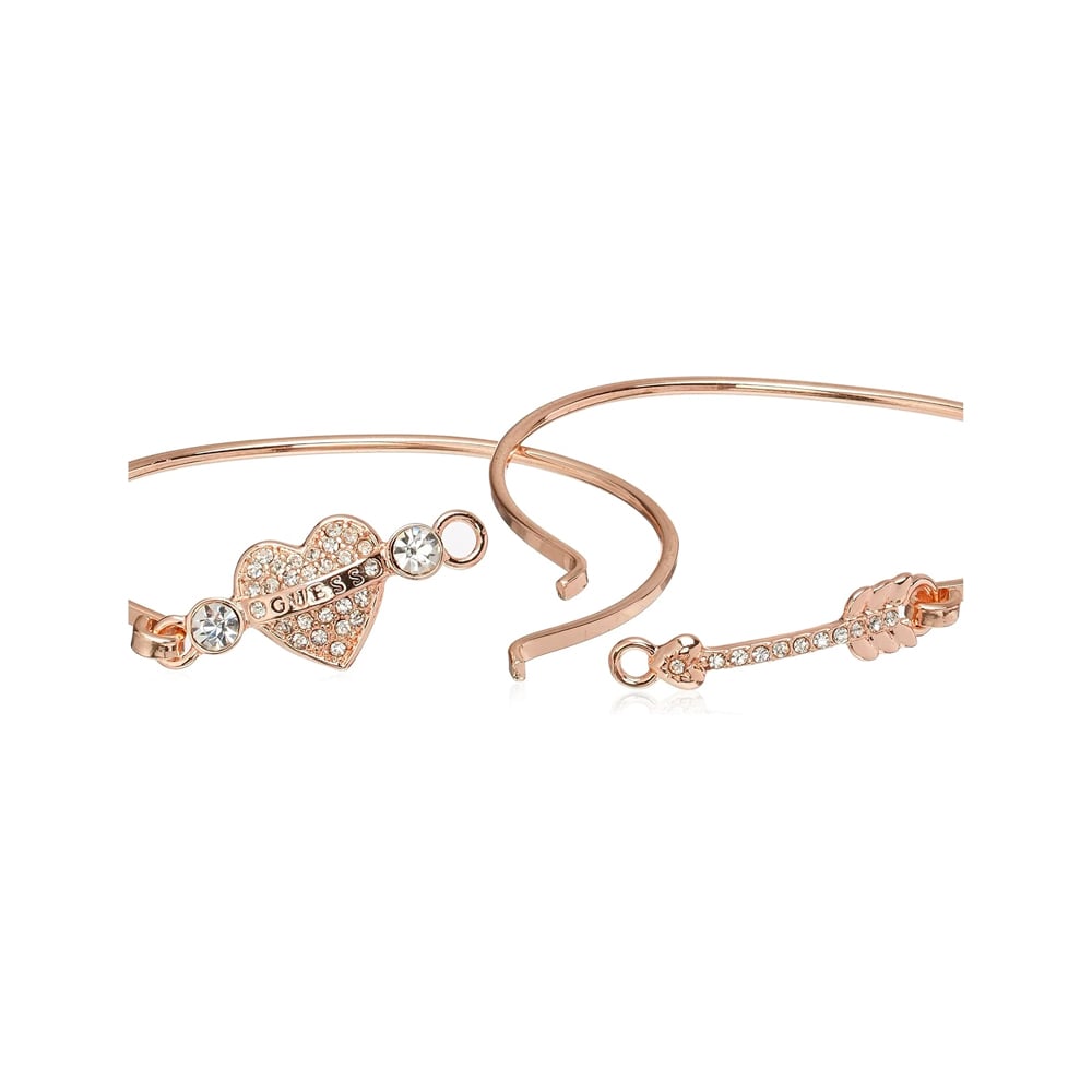 BRAZALETE DOBLE DE MUJER GUESS ORO ROSA - 3