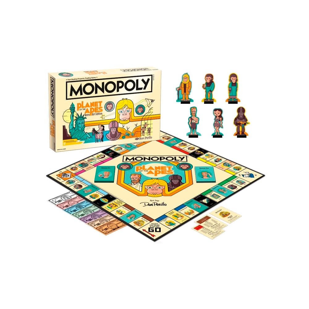 MONOPOLY PLANET OF THE APES RETRO ART EDITION USA - 2