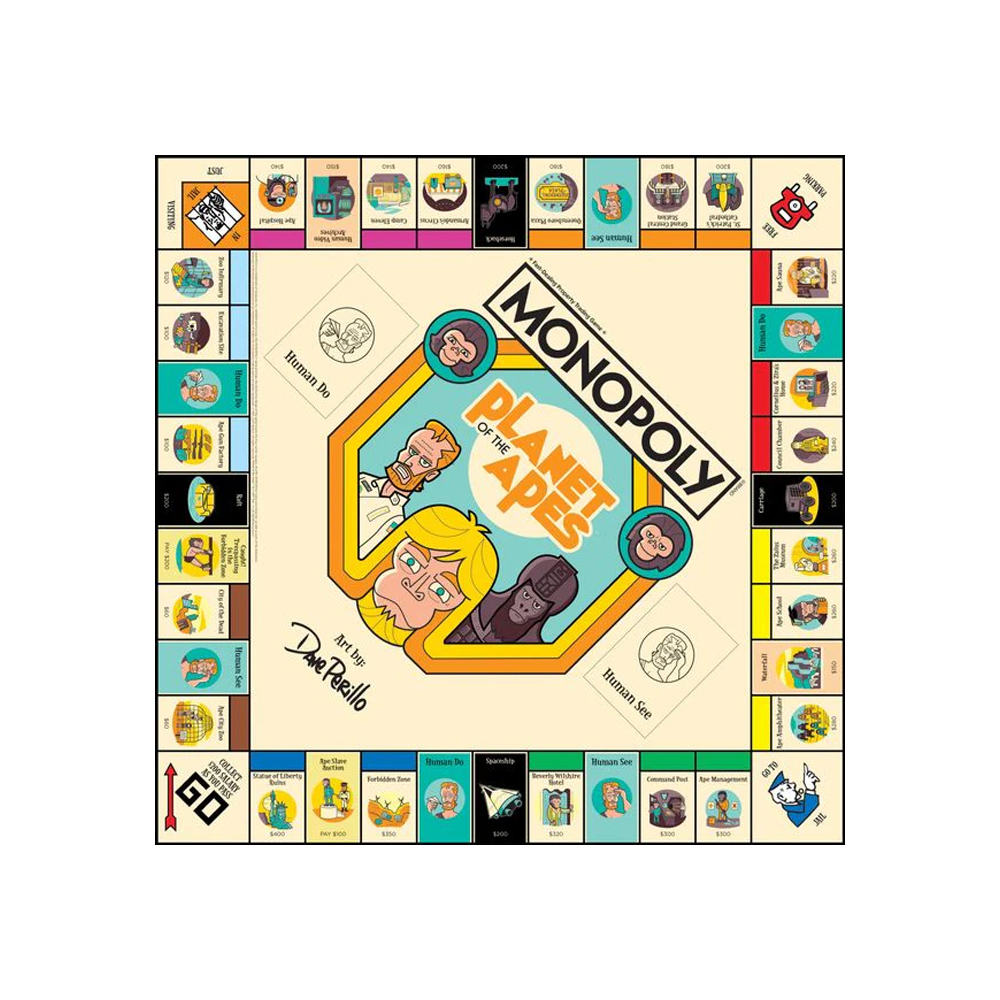 MONOPOLY PLANET OF THE APES RETRO ART EDITION USA - 4