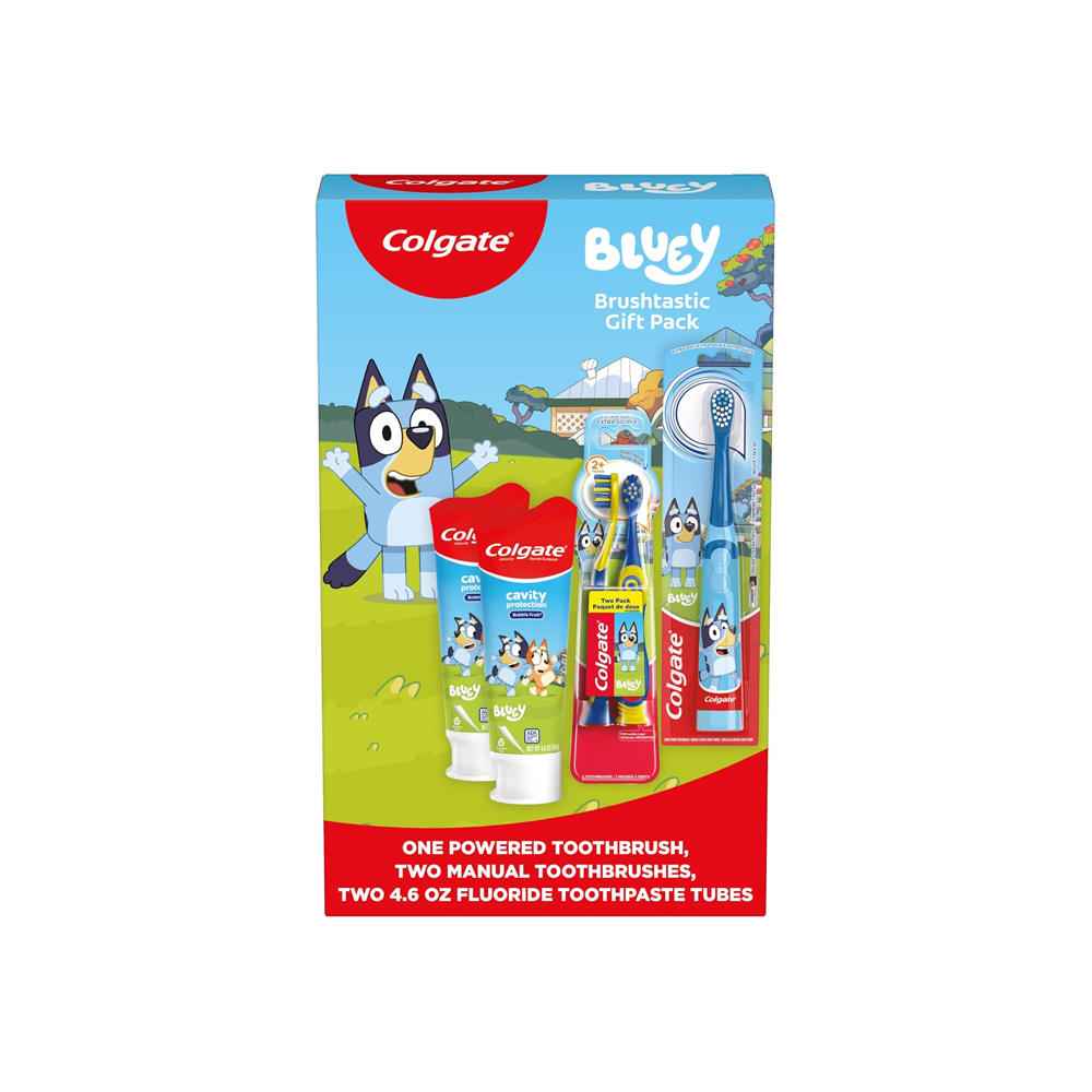 COLGATE BLUEY SET CEPILLO DE DIENTES Y PASTA INFANTIL - 1