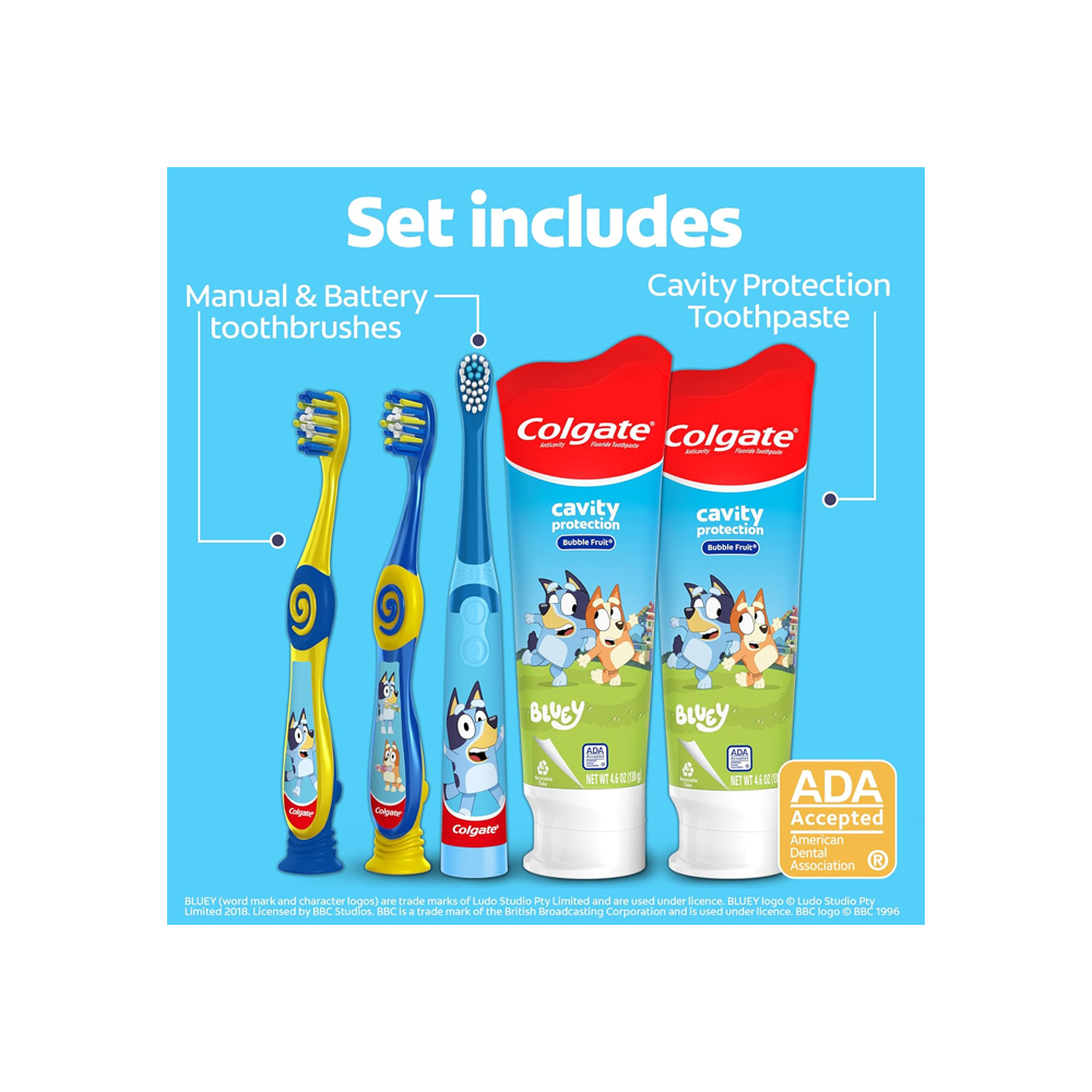 COLGATE BLUEY SET CEPILLO DE DIENTES Y PASTA INFANTIL - 2